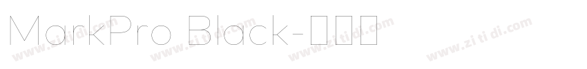 MarkPro Black字体转换